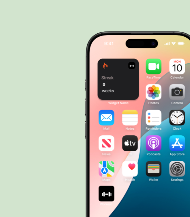 Fitness app preview